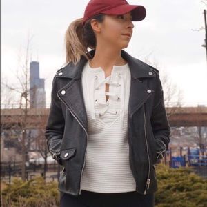 Crisscross Cropped Sweater